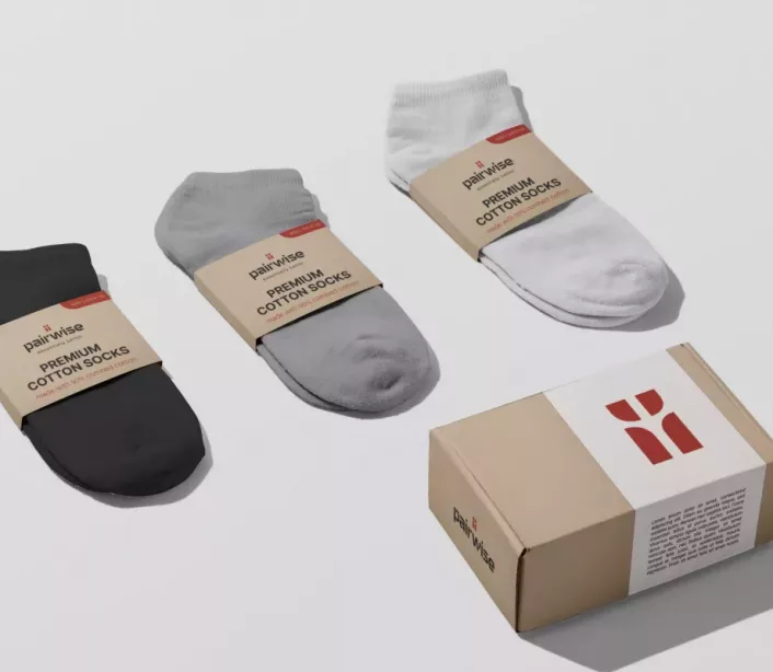 clothing brand visual branding and packaging